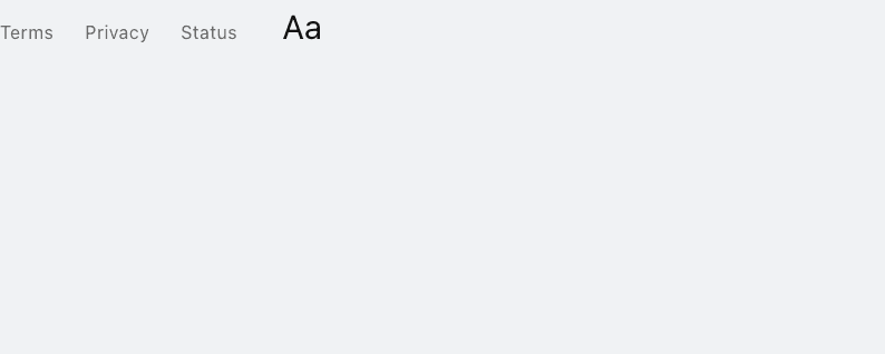 Undersized functional text