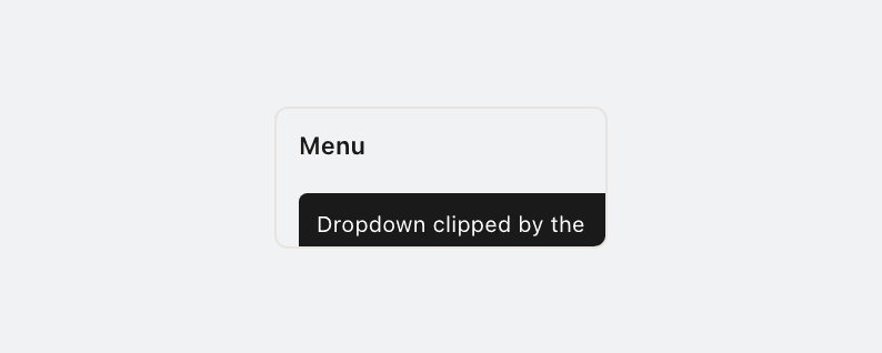 Positioned child clipped by overflow container